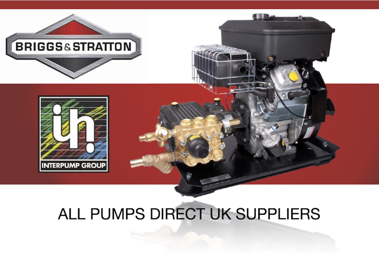 Interpump Briggs And Stratton Petrol Engine High Pressure Pump Units